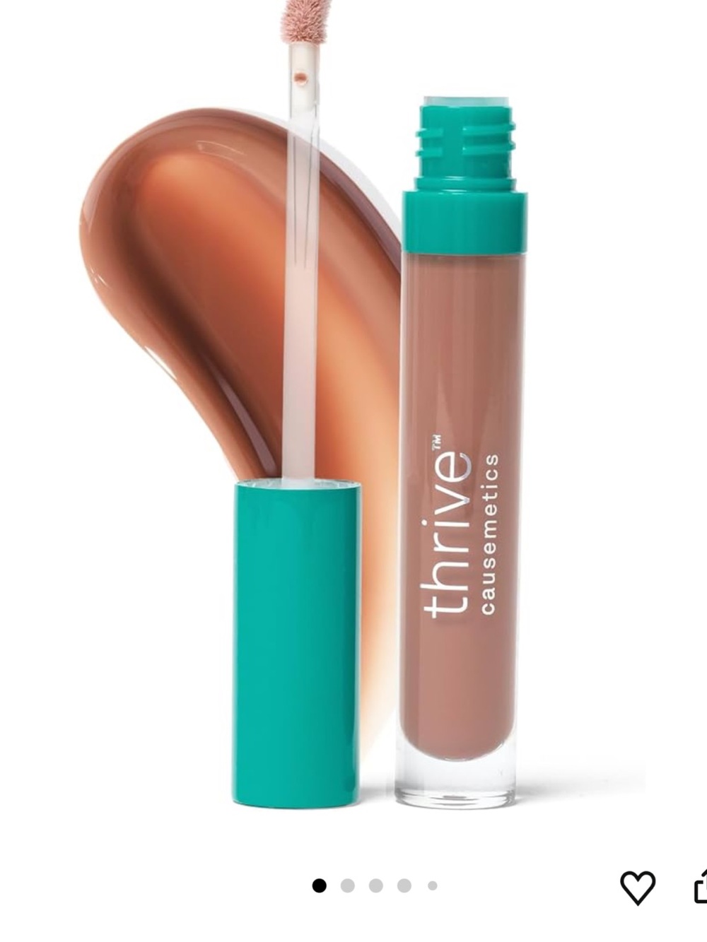 NWT Thrive Causemetics Sheer Strength Lip Plumping Peptide Gloss - Kackie